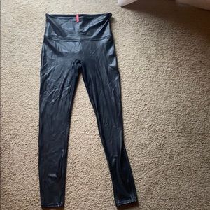Spanx leather leggings